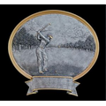 Golf, Female - Oval Sport Legend Plates - 6"